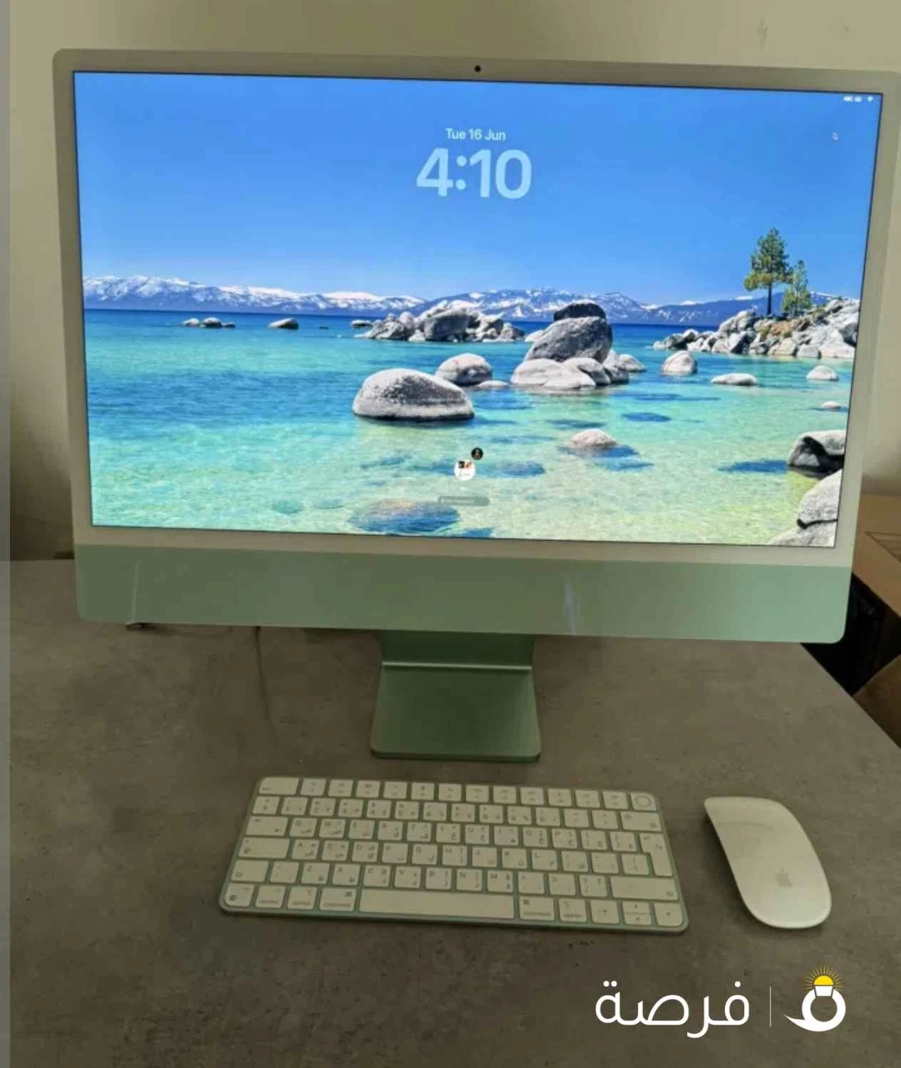 للبيع كمبيوتر iMac شاشه 24 بوصة، بمعالج Apple M1