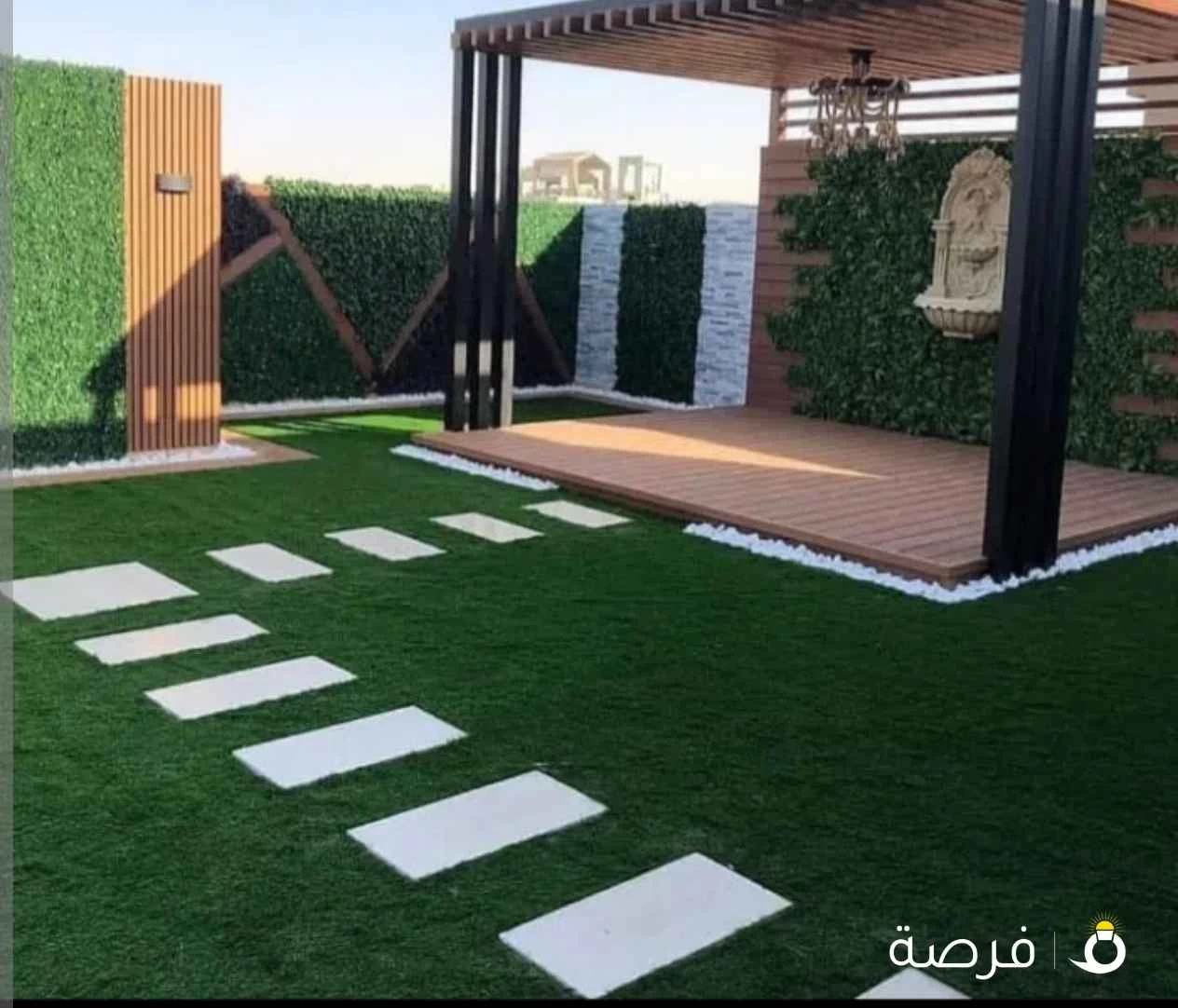 تنسيق وتصميم وإنشاء الحدائق