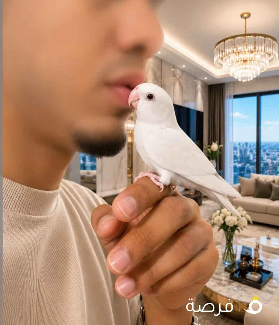 فرصة لهواة النوادر روز ألبينو أبيض ثلجي أليف ومروض
