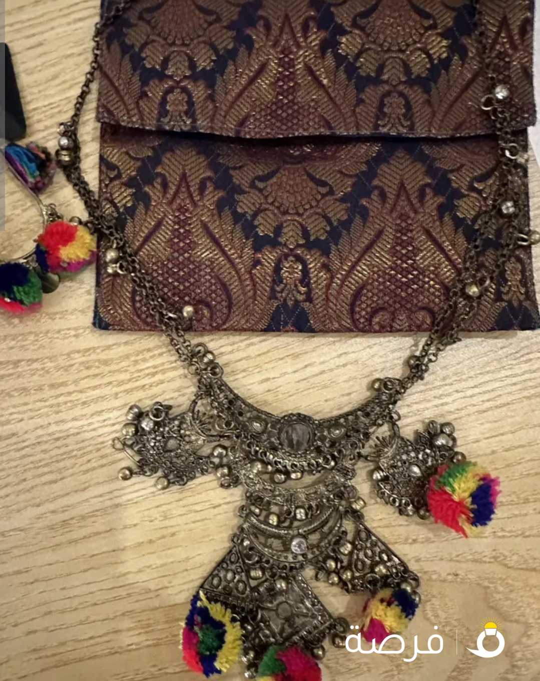 قلاده وحلق مع السنطه جديده