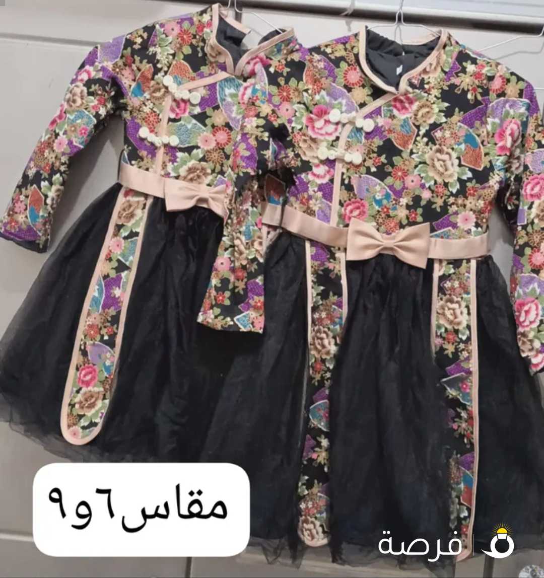 للبيع فساتين ودشداشة لأعمار مختلفة