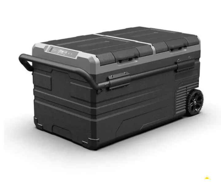 ثلاجة/فريزر ذكية سعة 75 لتر برودة (-20 درجة) بكمبريسور LG + شحن سيارة + شحن منزلي + منفذ طاقة الشمسية - باستخدام طاقة السيارة على 12 / 24 فولت DC

- ثلاجة محمولة رائعة لتلبية مجموعة متنوعة من احتياجات التبريد.

- سواء كنت خارج الحديقة للنزهة أو التخييم على الطريق

- ثلاجة سيارة محمولة بإضاءة ليد مدمجة

- سعة 75 لتر

- أداء تبريد عالي للكمبريسور lG يصل إلى -20 درجة مئوية

- مساحة منفصلة للفريزر والثلاجة

- ثلاجة محمولة بكفاءة عالية مع استهلاك منخفض للطاقة

- تطبيق اختياري مجاني مزود بتقنية Blueto...