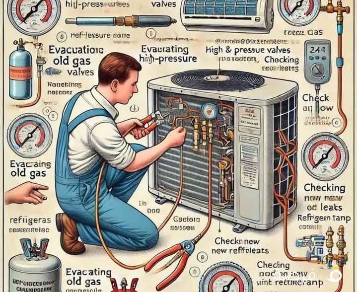 فني صيانه تكييفات مركزي و وحدات فك وتركيب جميع انواع الوحدات غسيل وحدات تصليح غسالات