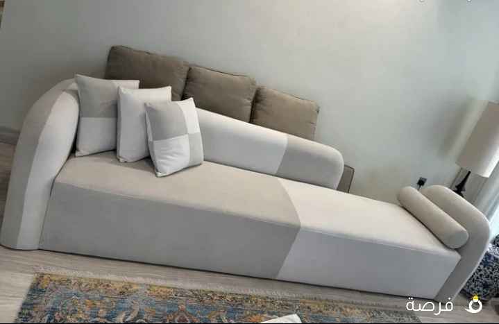 للبيع صوفا شبه جديده عدد 2 الطول 3 متر من شركة كاكولي جودة ممتازه