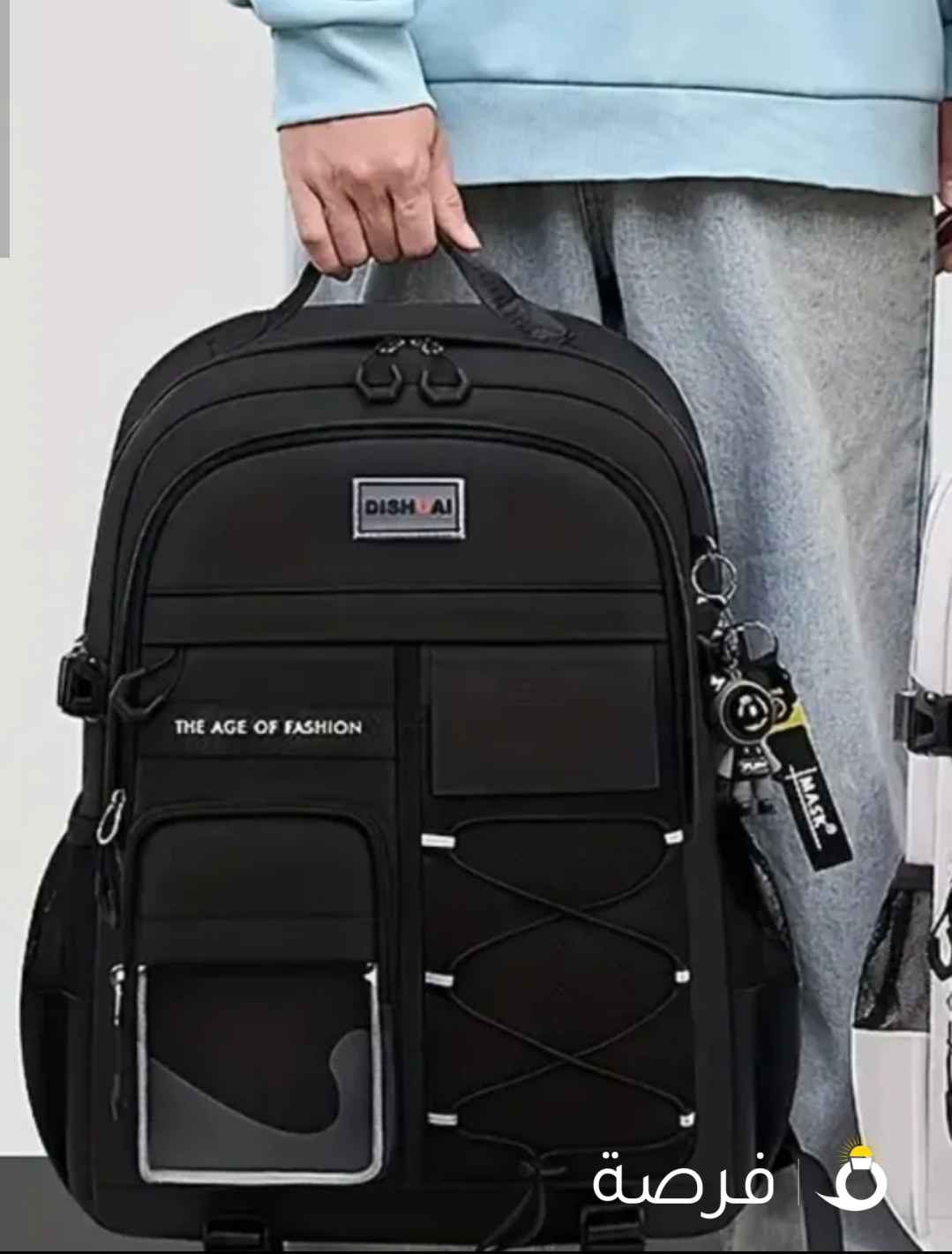 Stylish Black Medium Backpack – Multi-Functional & Trendy Brand New