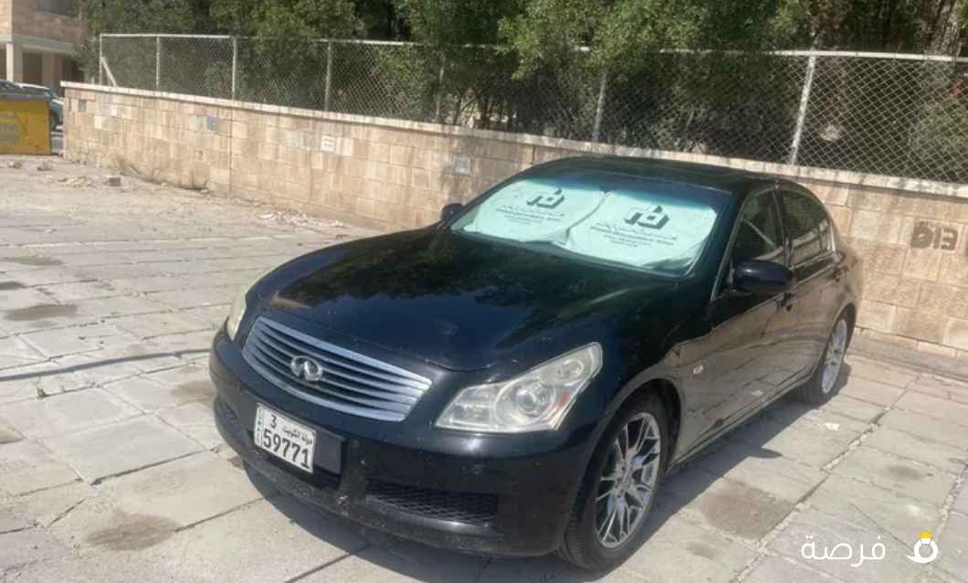 انفينيتي G35 ماشي 173000 موديل 2008 بحاله ممتازه لون اسود جلد بيج من الداخل كامل المواصفات وارد البابطين
