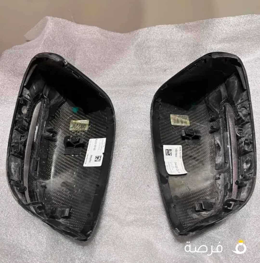 BMW 2019 M850i Carbon Fiber Mirror Caps (Fits 2019-2024) غطاء مرآيات كاربون فايبر مستعمل بي ام M8