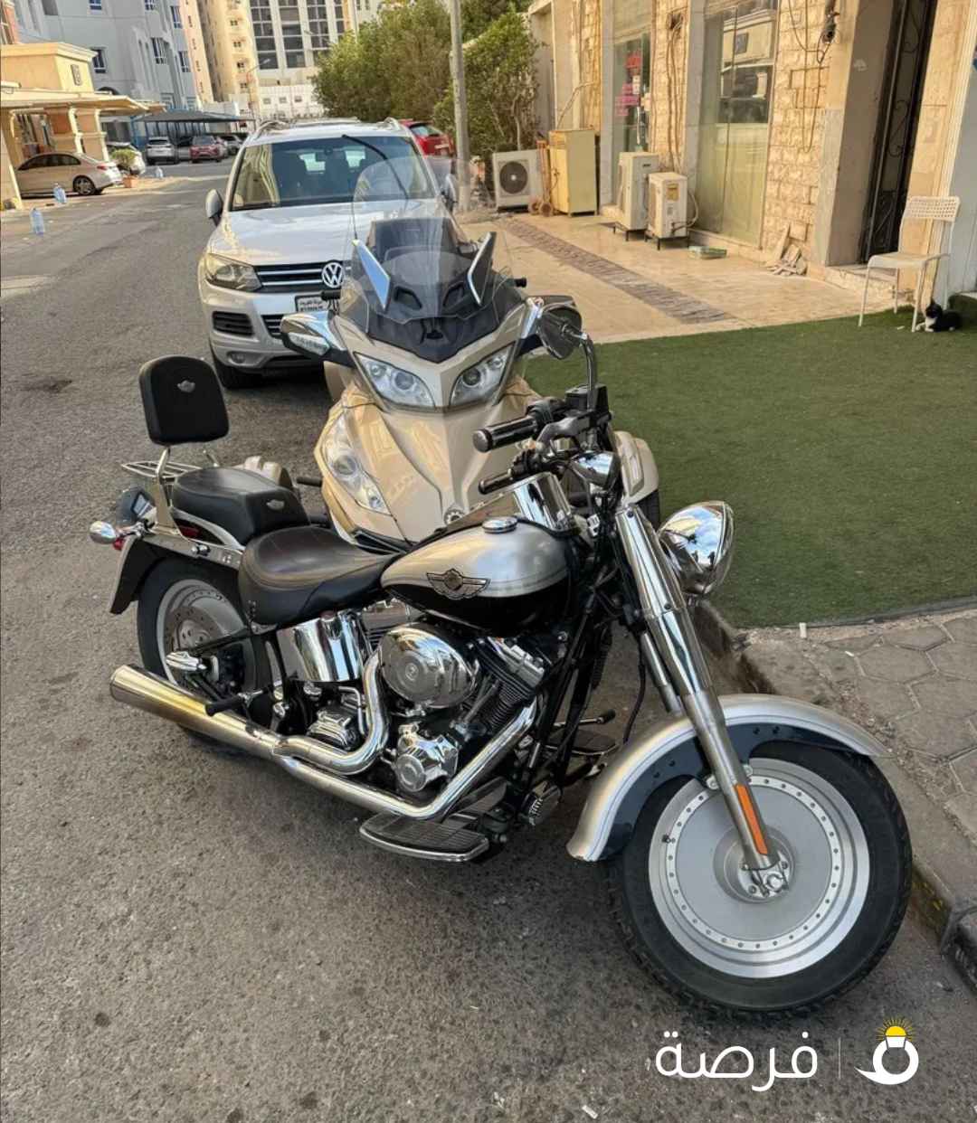 هارلي فات بوي 2003 نظيف جداااا نادر ماشي 25 الف فقط مستورد من امريكا