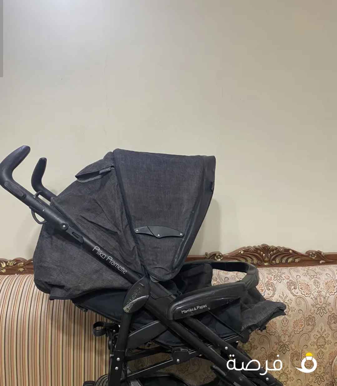 للبيع – عربة أطفال إيطالية Pliko Pramette من Mamas & Papas – بحالة شبه جديدة