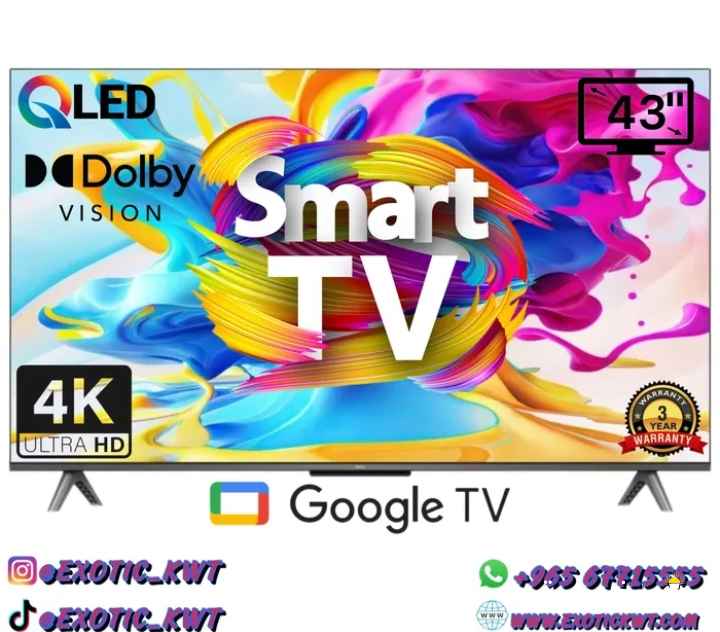 للبيع تلفزيون سمارت TCL جديد 43 بوصه