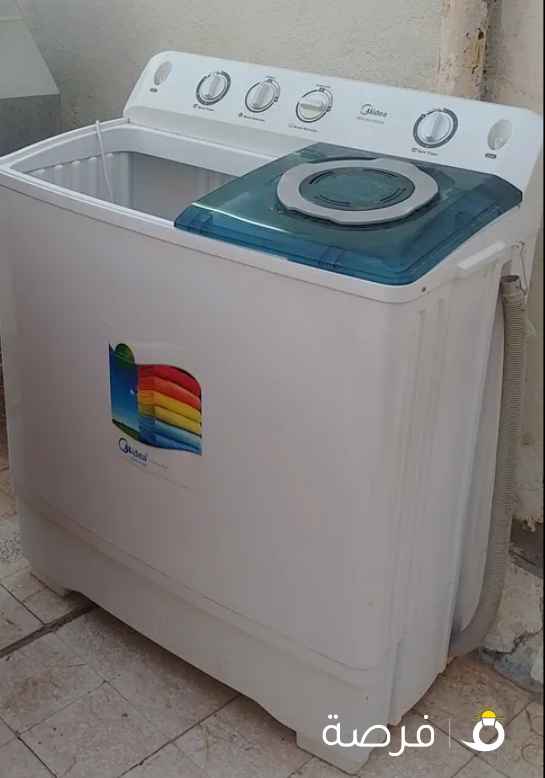 للبيع غسالة ميديا 16 كيلو بحالة ممتازة حوضين