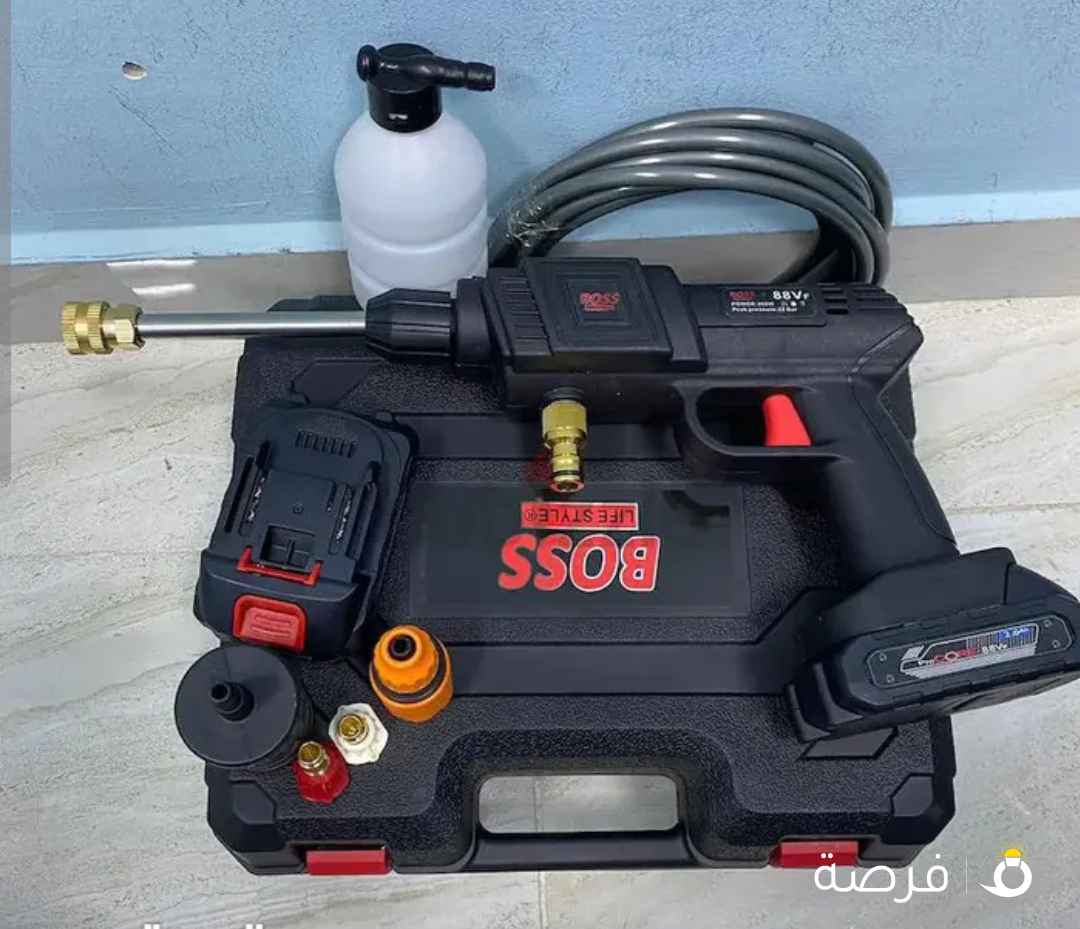 مضخة غسيل السيارات اللاسلكي 88 فولت فقط ماركة BOSS
