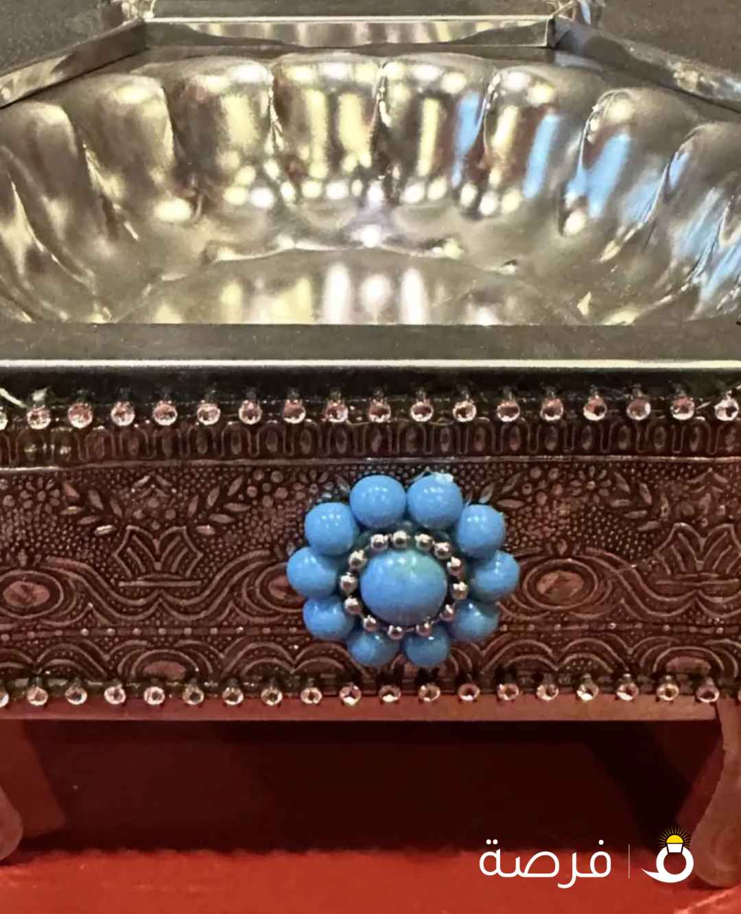 ماعون تركي فضي انتيك جديد غير مستخدم