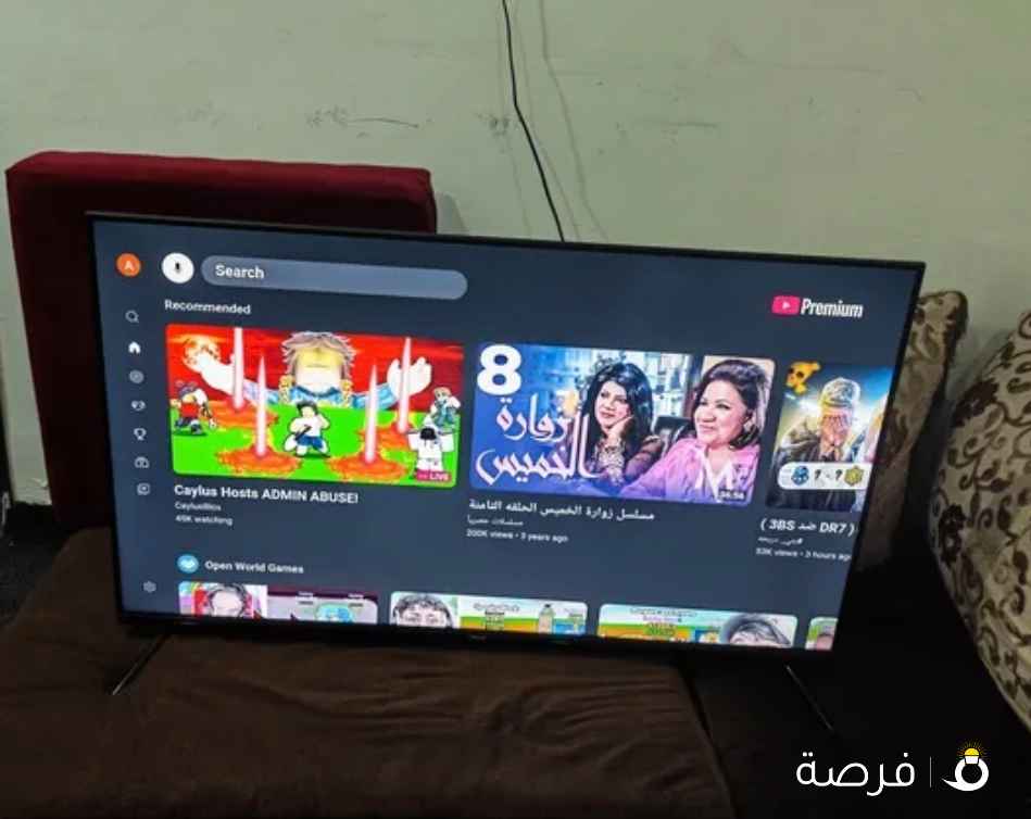 شاشه ونسا سمارت 50 بوصه كسر زيرو استعمال 20 يوم فقط