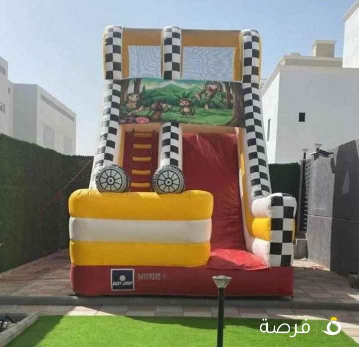 للإيجار زحلاقيات ونطاطيات هوائيه بجميع الاحجام