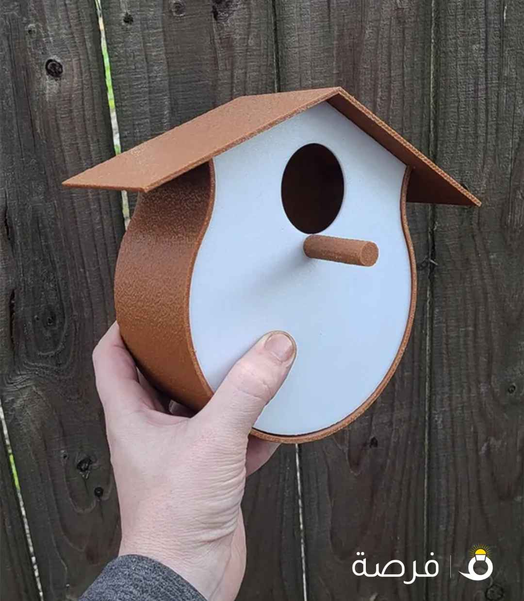 بيوت عصافير يصلح داخل قفص - A beautiful spade shaped shingled birdhouse.