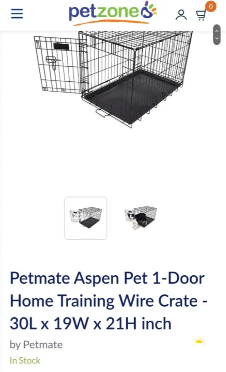 Dog crate for sale