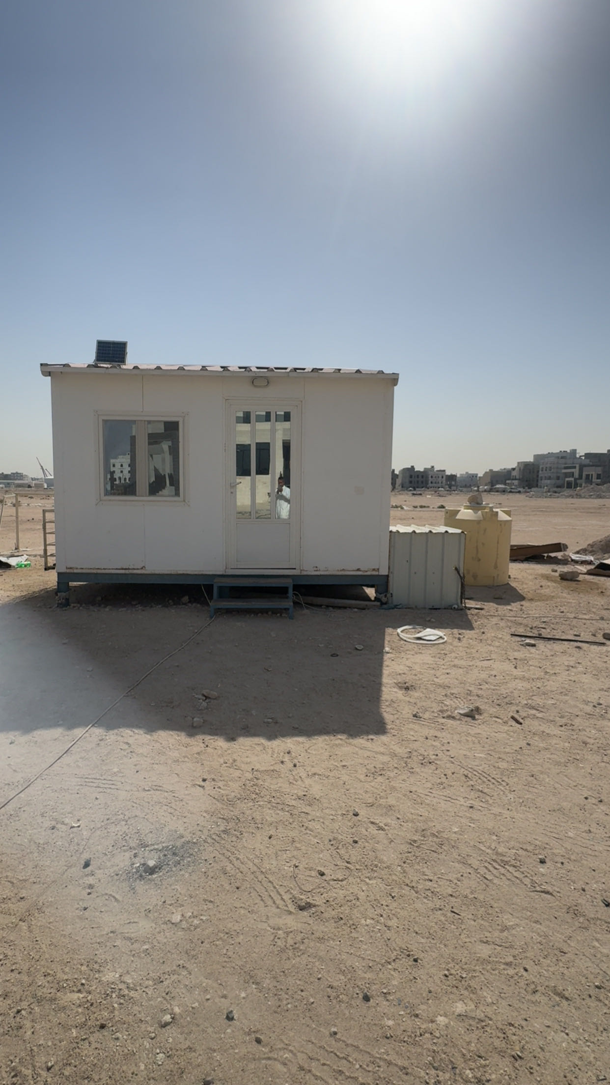 شالية ثابت ساندويتش بانل 4/3 مع حمام