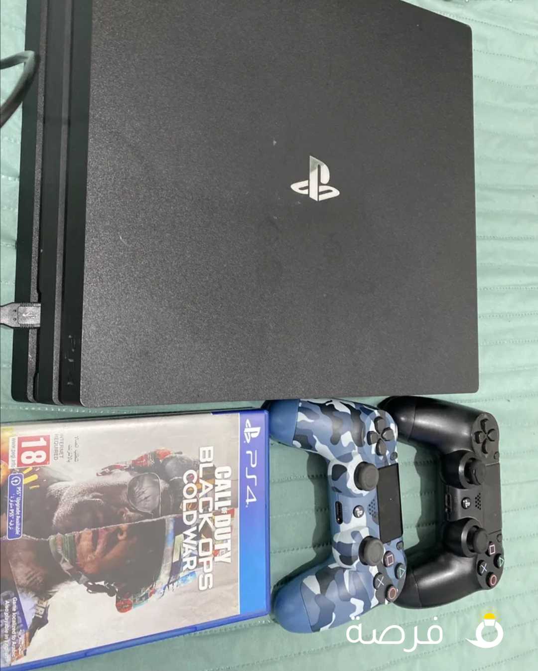 Ps4 pro with 2 controllers and, call of duty and naruto CD