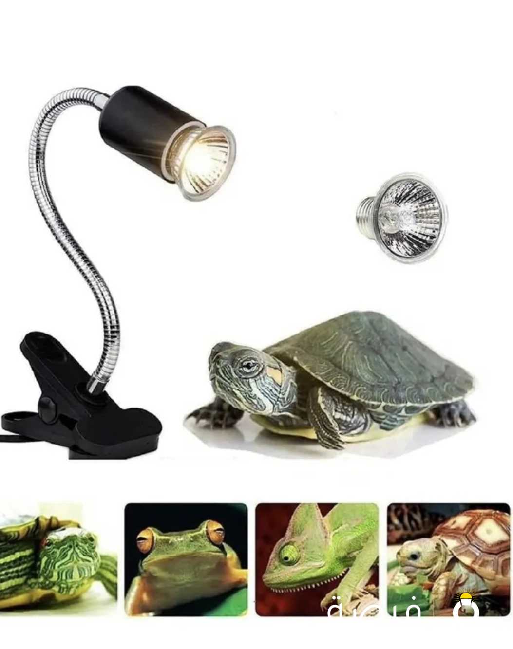 Reptile heating lamp with 50W uva+uvb bulb