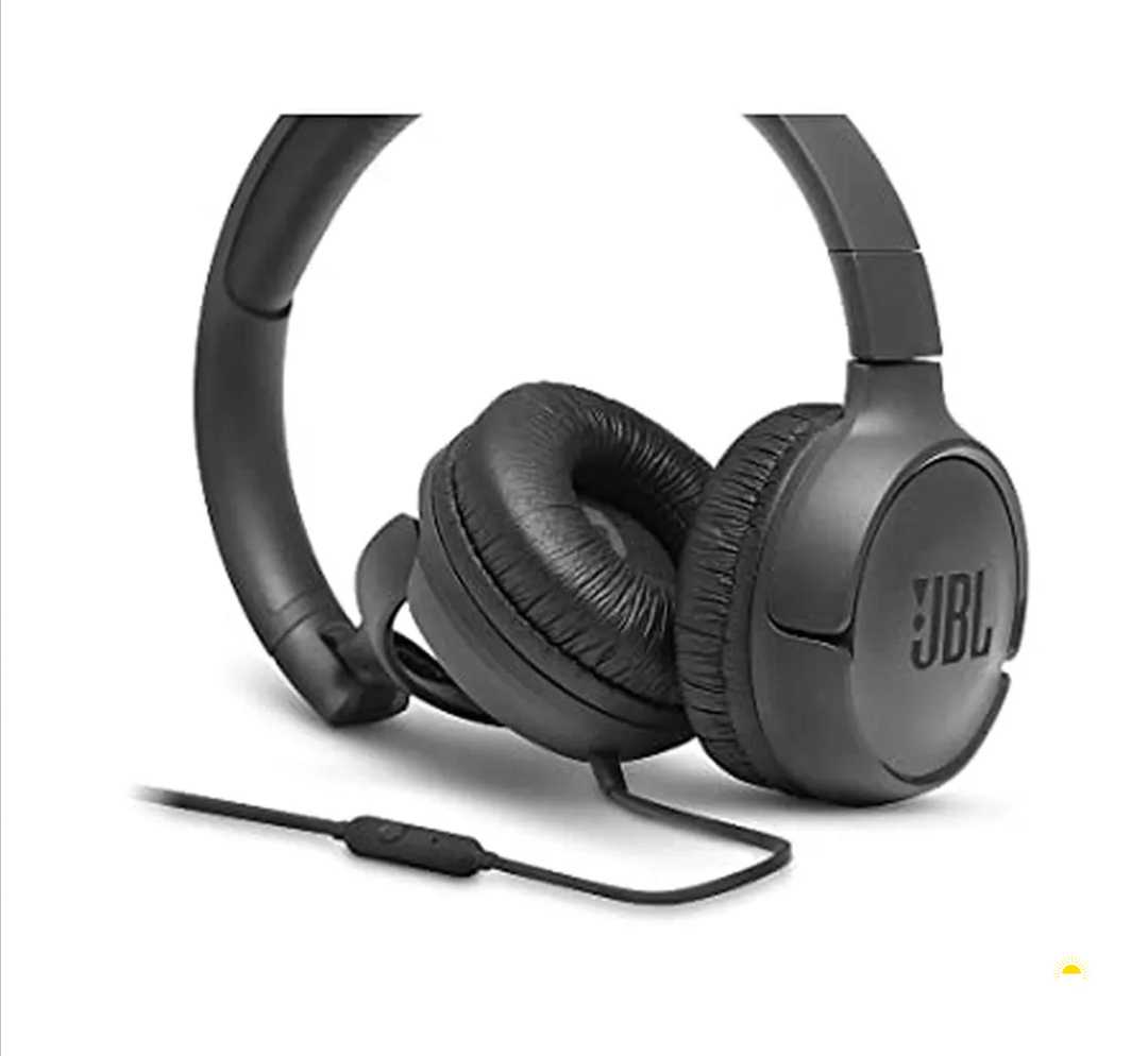 JBL T500 Wired On Ear Headphones - JBLT500BLACK