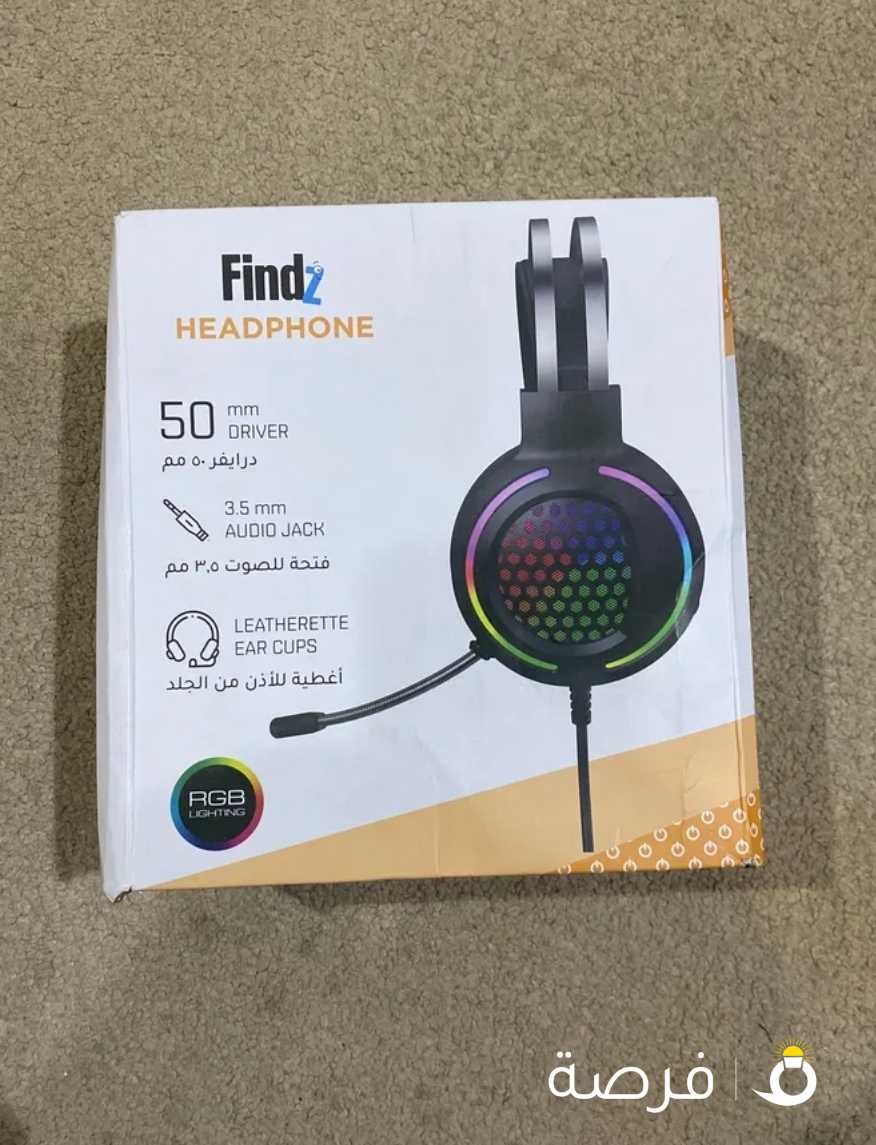 سماعة Findz Headphone (جديده بلكرتون) الالعاب و الهواتف