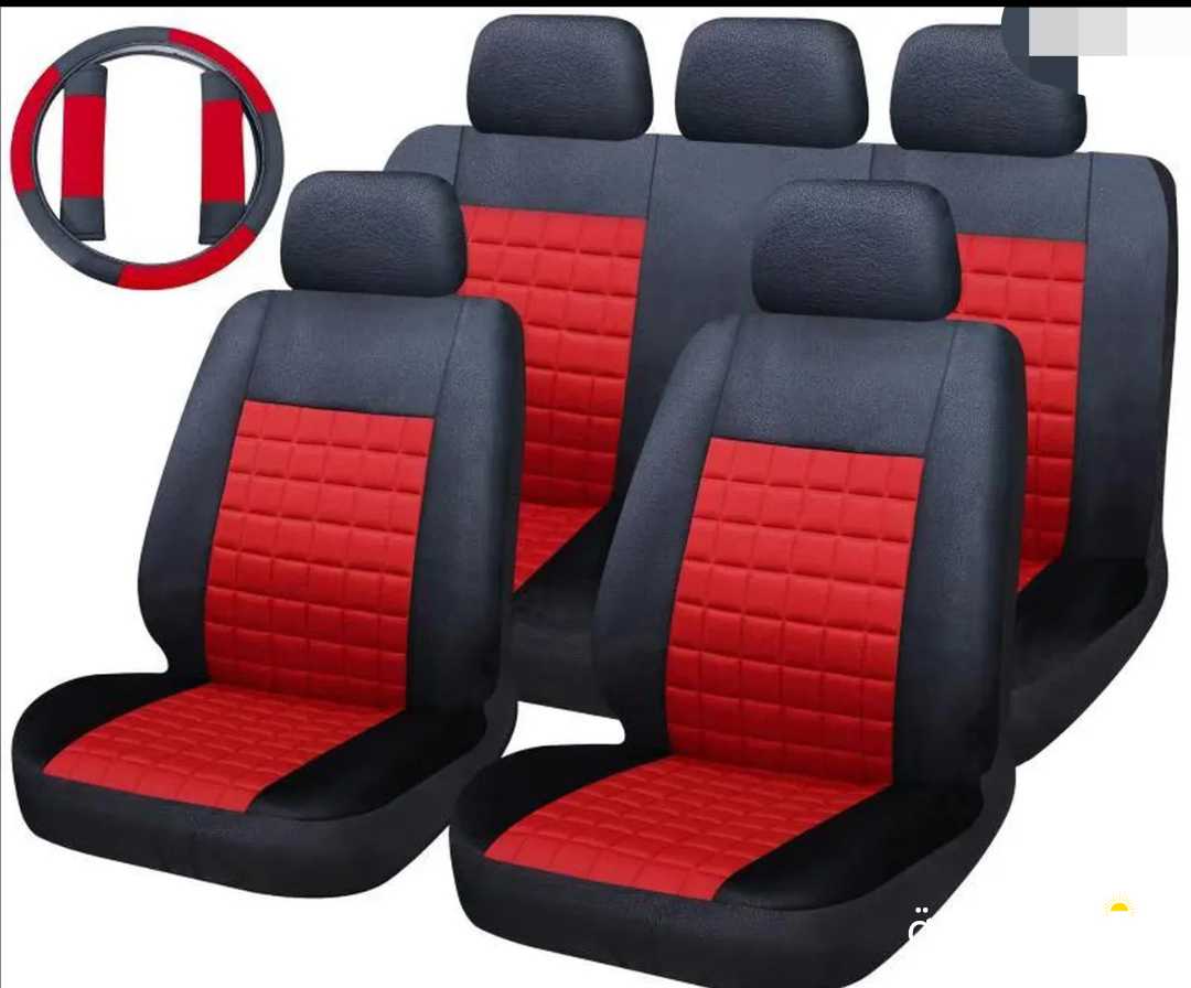 14 pc seat cover with steering cover --14 قطعة غطاء مقعد مع غطاء التوجيه