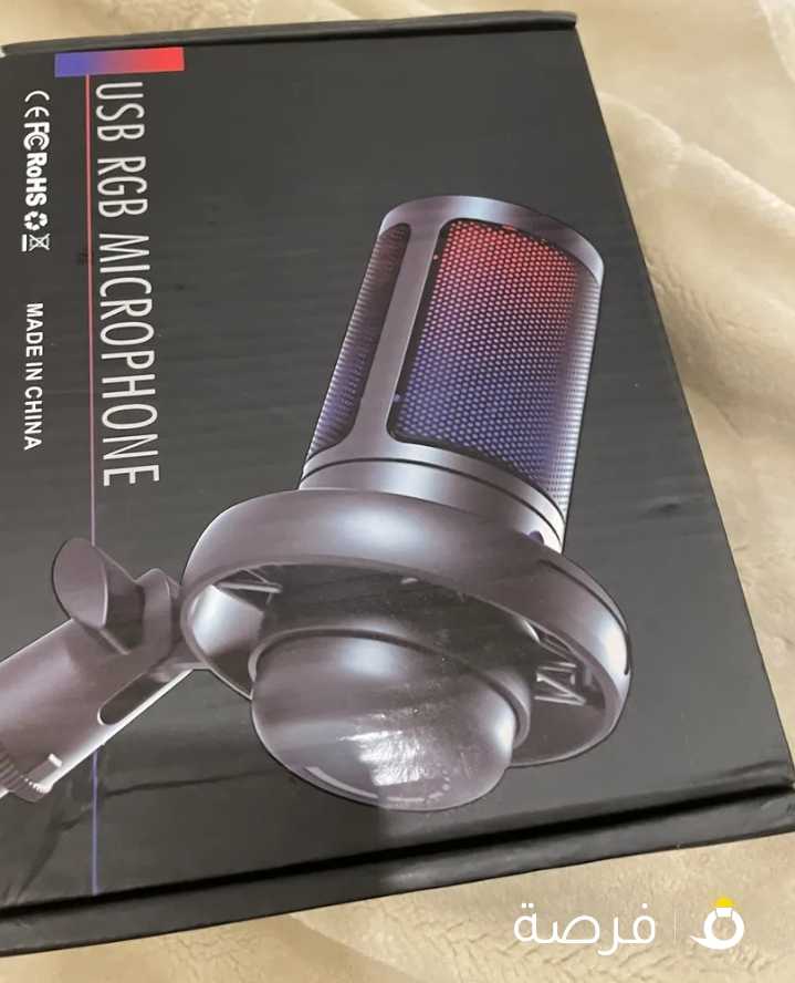 مايك USB RGB MICROPHONE استعملته 3 ايام فقط ( تواصل واتس اب وعطني سعرك وابشر)