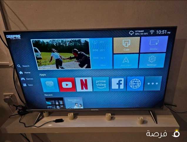 GEEPAS Smart Tv 43 inch