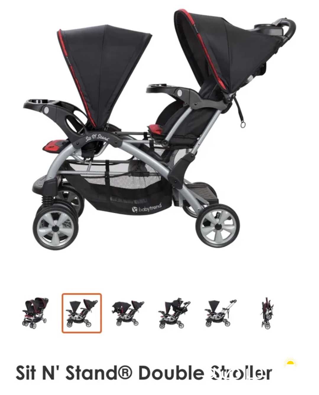 Sit and stand stroller