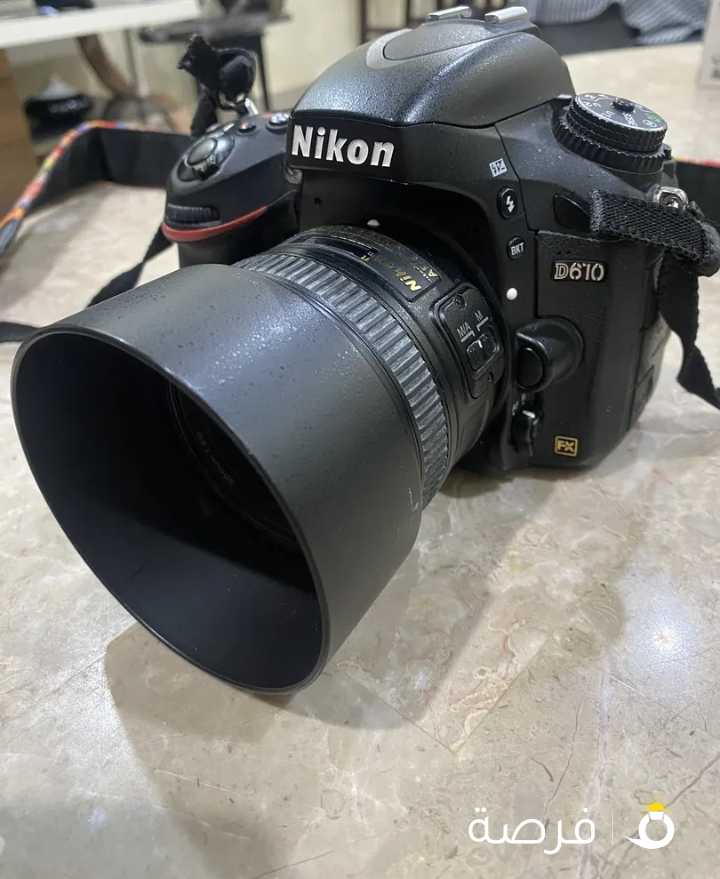 610D nikon full frame معها عدسات