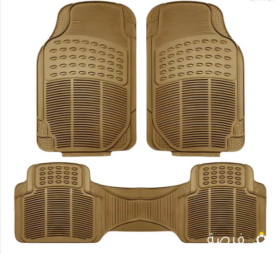 سجادات سيارة مطاطية (طقم 3 قطع) Rubber Car Mats (3 pcs set)