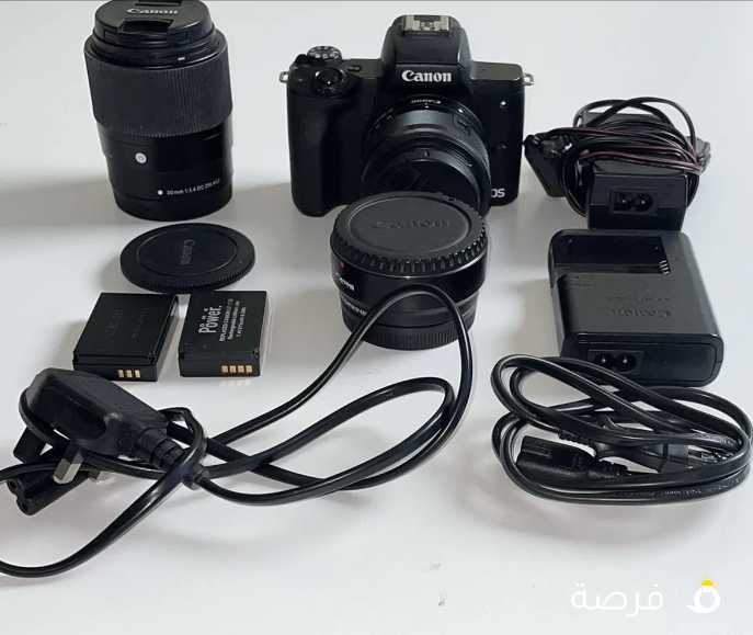 Canon M50 بحالة فوق الممتازة