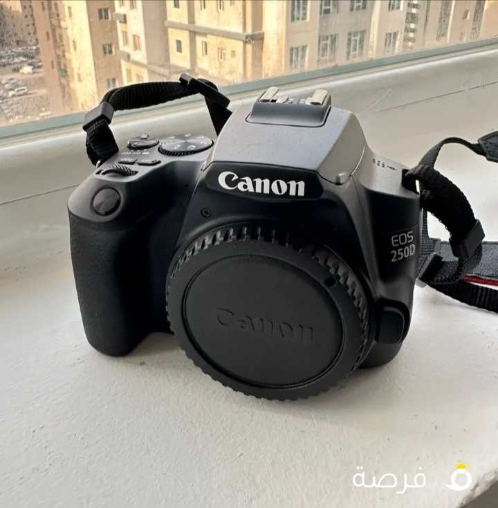 Canon EOS 250D DSLR Camera + Canon 75-300mm Lens - Black