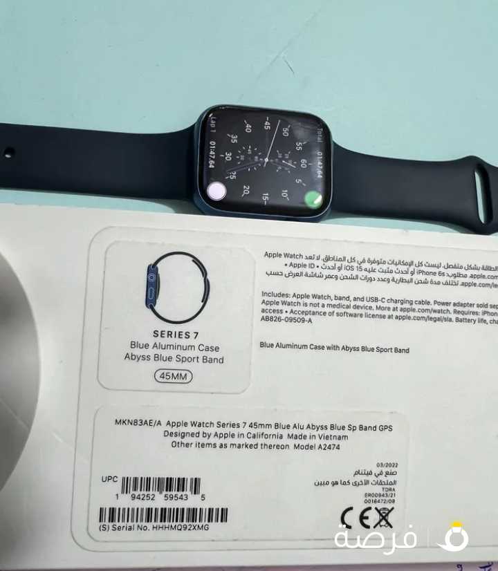 Apple watch series 7 45 mm blue aluminum case 95 battery health