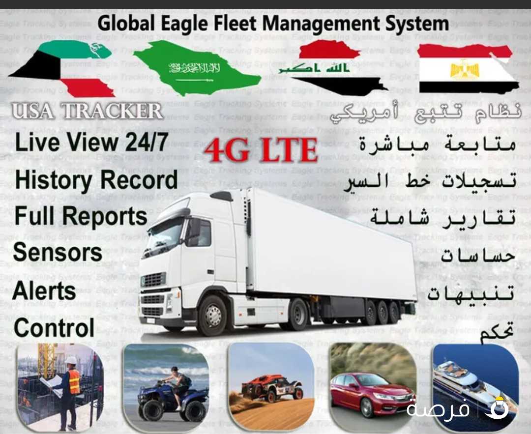 حلول ادارة الاسطول-GPS tracker for car-vehicle tracking-fleet management system-GPS tracking