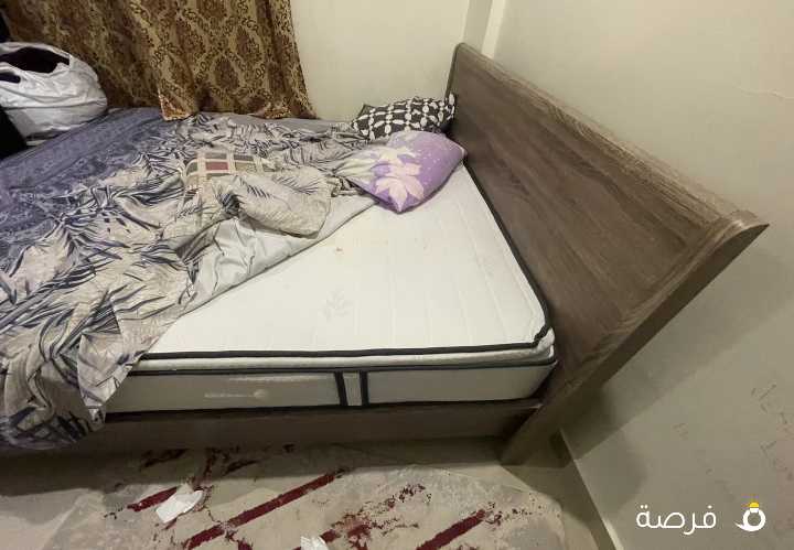 Bed with mattress