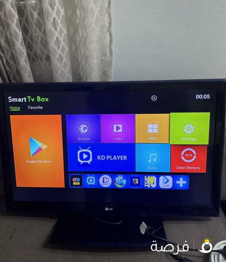 تلفزيون lg 42 بوصه مع اندرويت بوكس