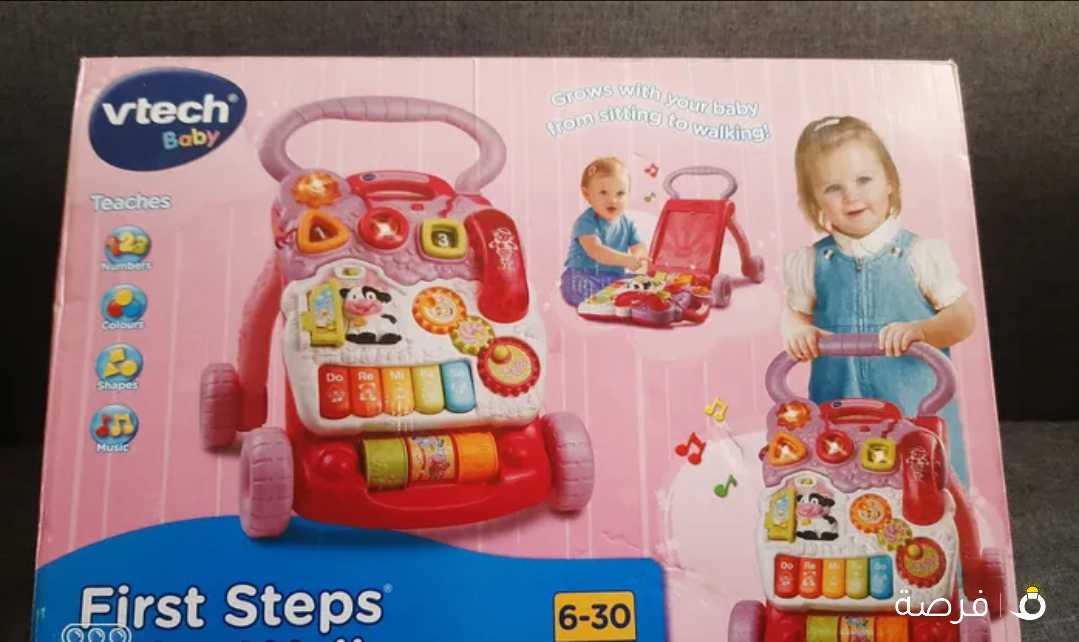 في تك مشاية للخطوات الأولى جديدة لم تستعمل نهائي. Baby Vtech first steps learning Walker جديدة