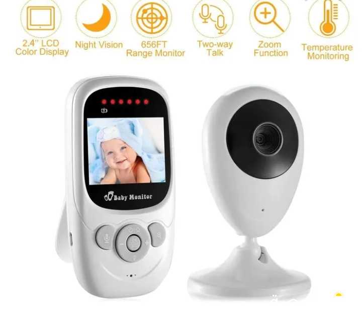 Baby monitor camera with led