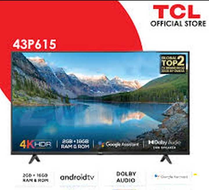 شاشة TCL اندرويد 43 انش شبه جديدة