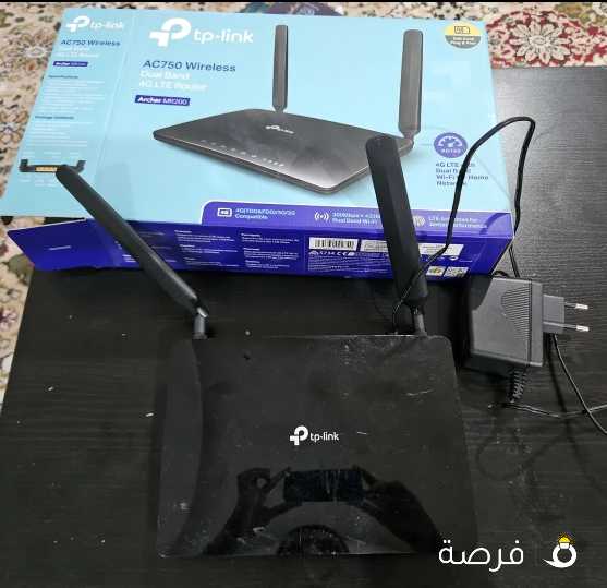 راوتر تي بي لنك اللاسلكي مع سلك بحالة ممتازة Tp-link router with cable in excellent condition