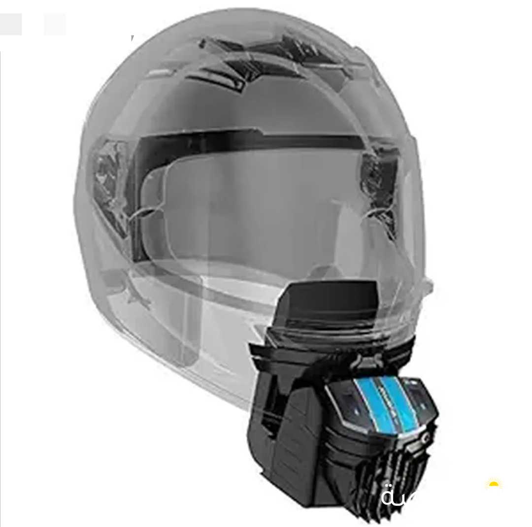 BluArmor BLU3 A10: Helmet Attachment That Provides Cooling, Dust-Blocking and De-Fogging, Grey