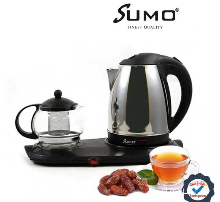 غلاية ماء ومحضرة شاي وصينية تقديم من SUMO SUMO SM-301 3in1