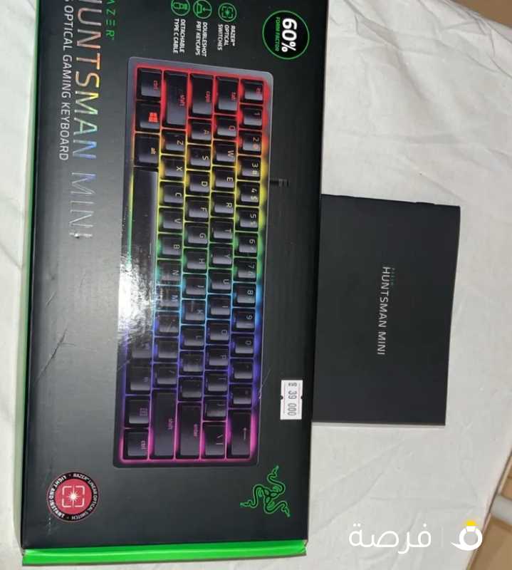 للبيع كبير Razer HUNTSMAN MINI 60% OPTICAL GAMING KEYBOARD شبه جديد