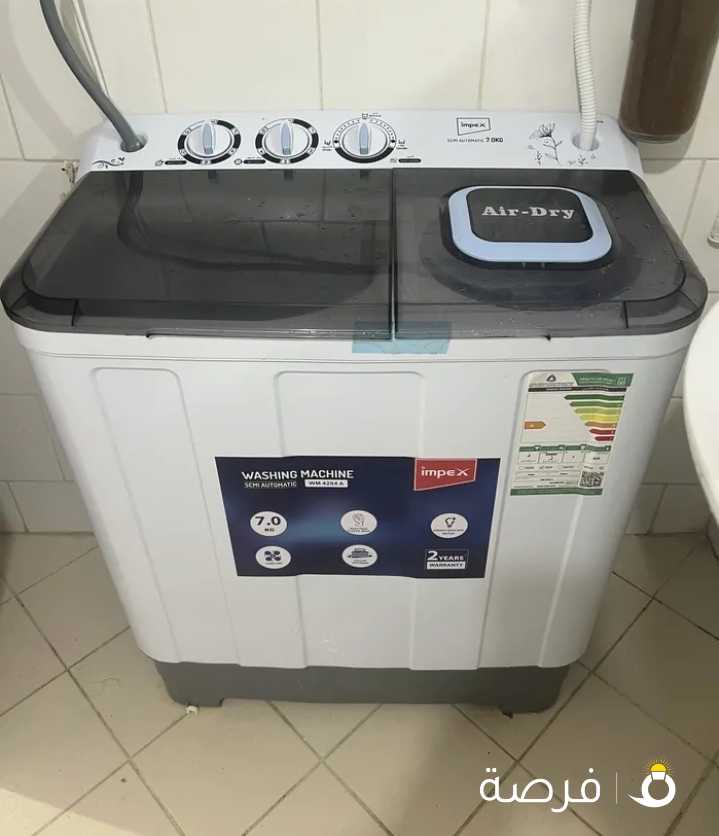 Impex semiautomatic 7kg washing machine with air dryer