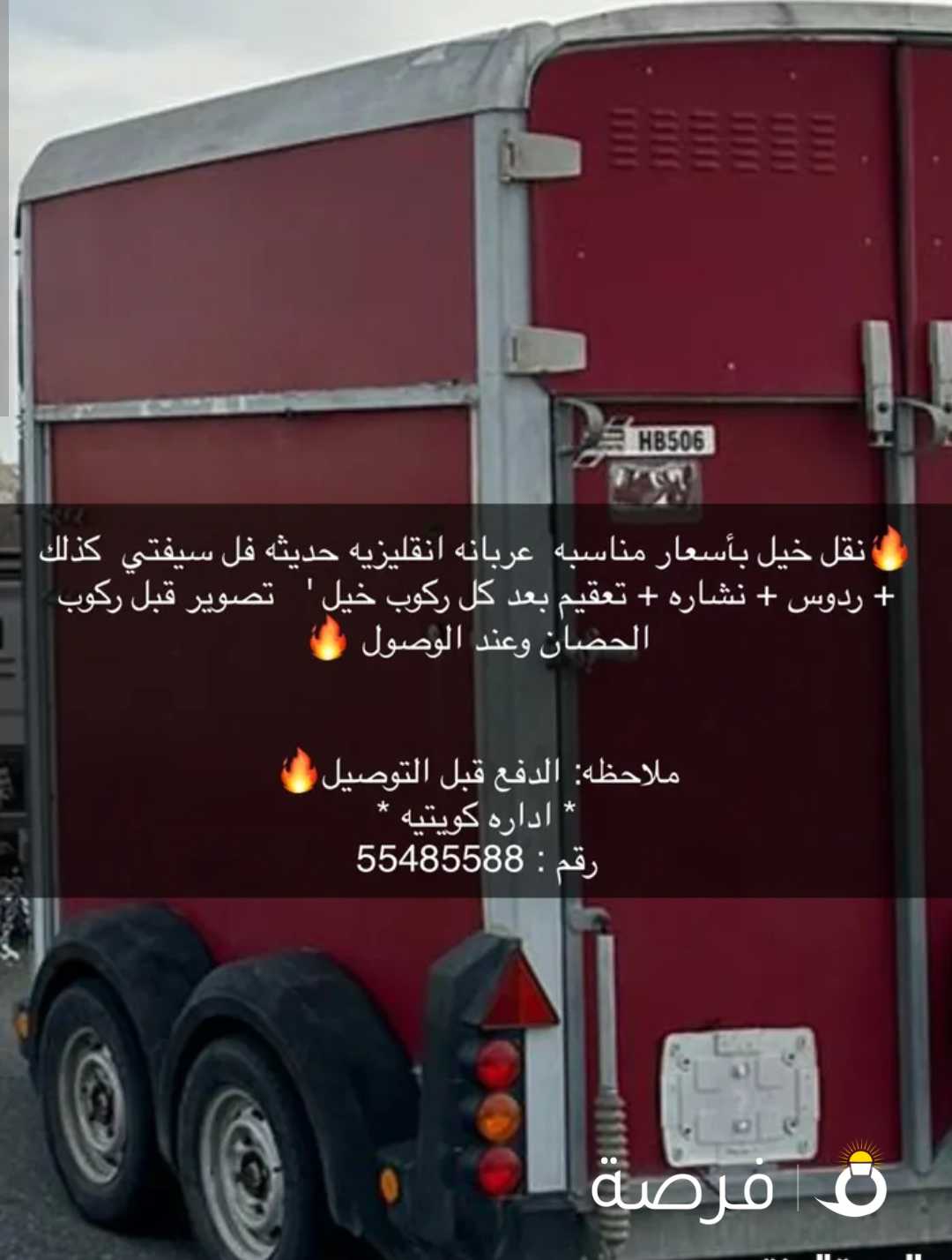 نقل خيل بأسعار مناسبه