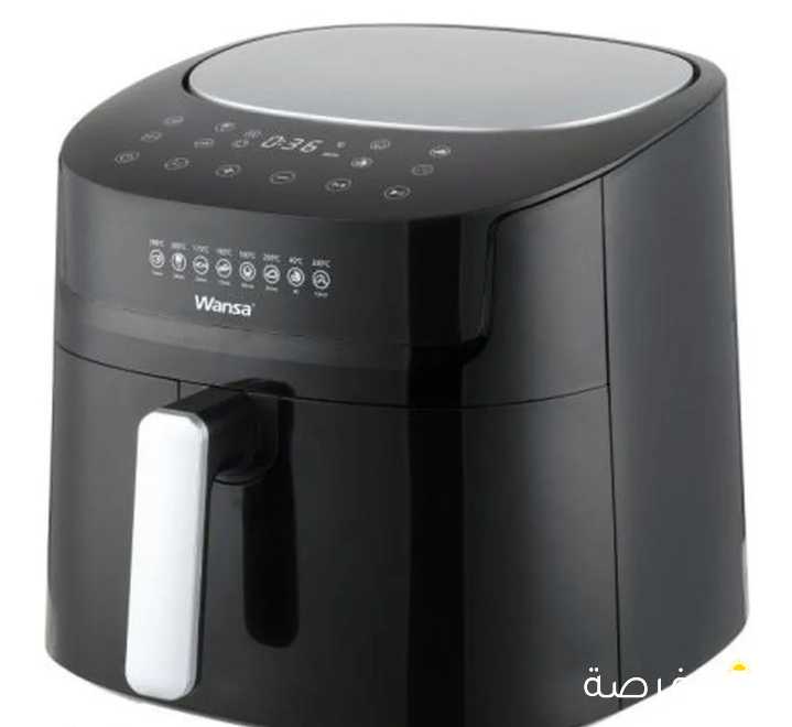 Wansa Air Fryer, 6.5 L, 1800W, AF9005T-GS – Black