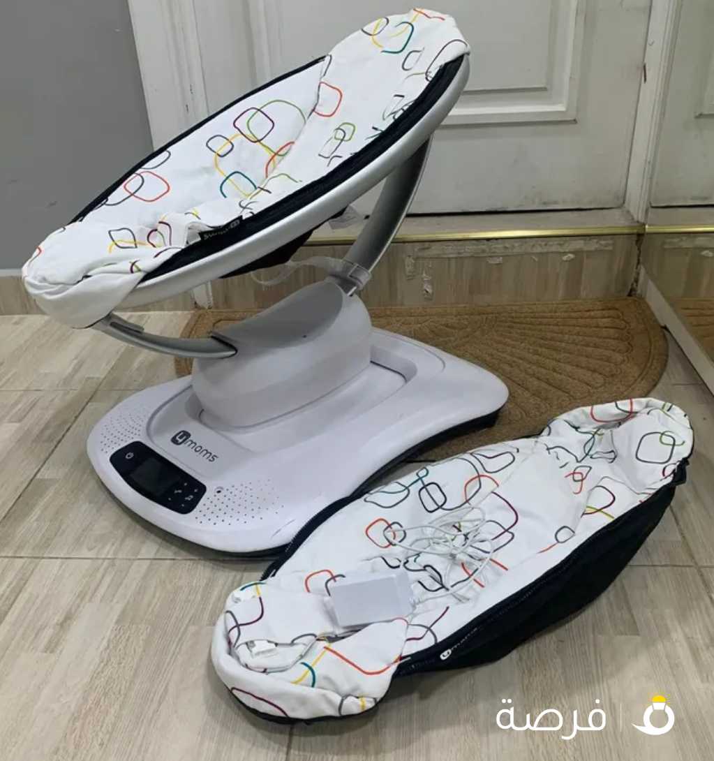 كرسي هزاز 4moms مع غطاء اضافي