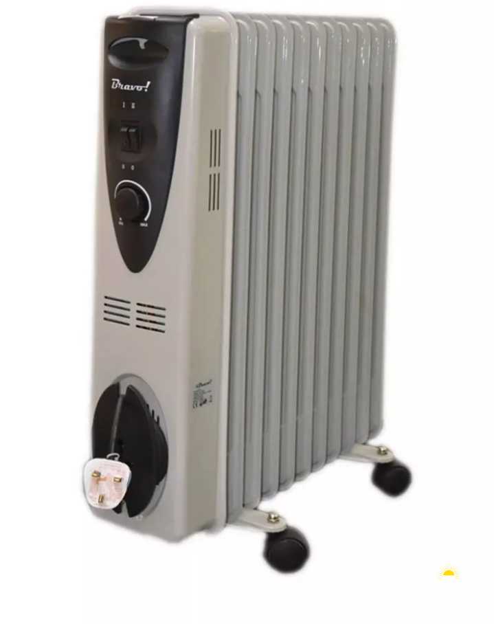 مدفأة الزيت من برافو - 2500 واط - 11 شفرة - AO-3002 Bravo 2500W 11 Fins Oil Heater - AO-3002